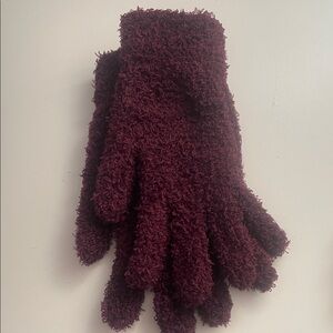 Mixit Deep Red Plush Gloves